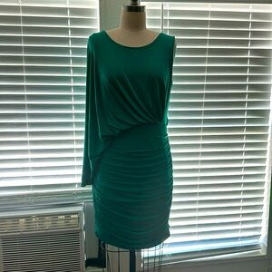 Beautiful cocktail green stretch dress